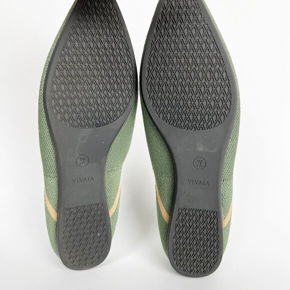 Vivaia Pointed Toe Ballet Flats Vienna Slip On In Knit Comfortable Balletcore 40 - Picture 9 of 10